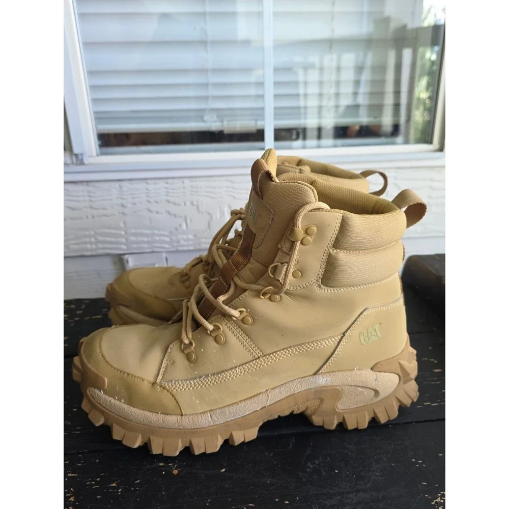CATerpiller Trespass Men's Tan Work Boots Size 13 Medium Width (D/M) Y2K Style